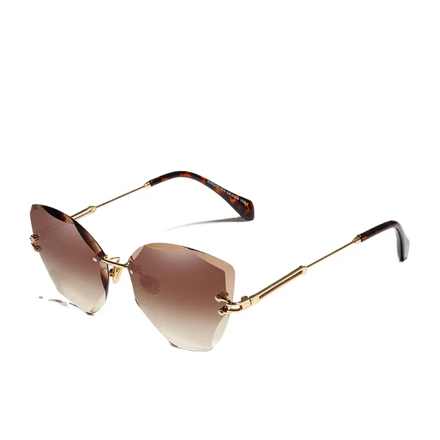 

KINGSEVEN Glasses Men Fashion Lady Sun Glasses For Men Rimless Glasses Women Vintage Alloy Frame Eyewear Shades Oculo 801