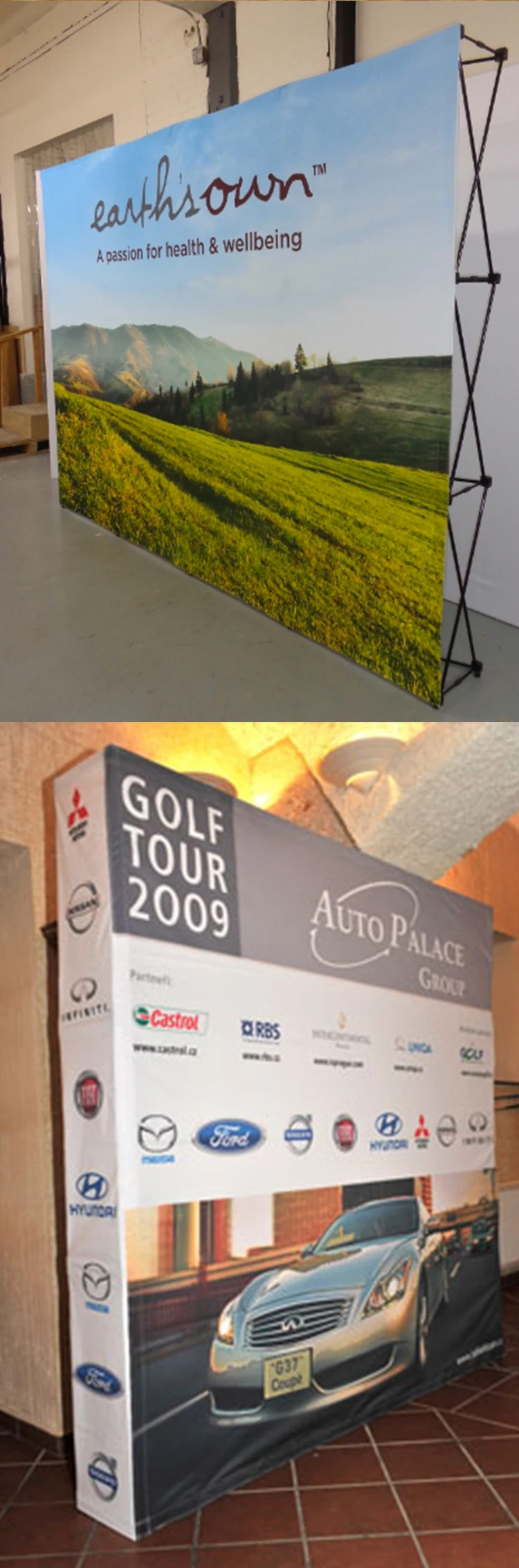 Backdrop banner stand pop up exhibition display