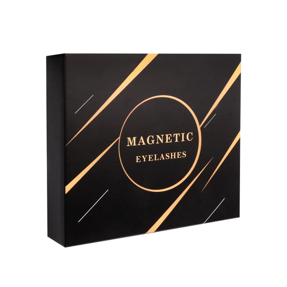 

magnetische wimpers 5 magnets eyelashes wholesale 3d magnetic eyelashes kit with magnetic eyeliner Private Label, Natural black
