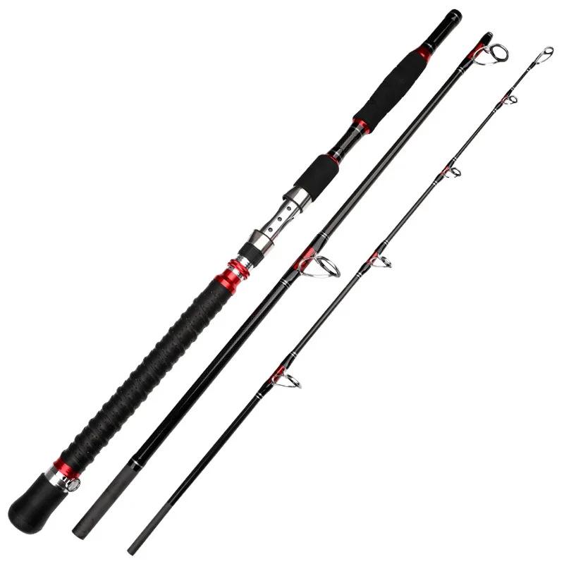 

High carbon portable 1.8m/2.1m big game saltwater sea fishing boat fishing rod trolling rod