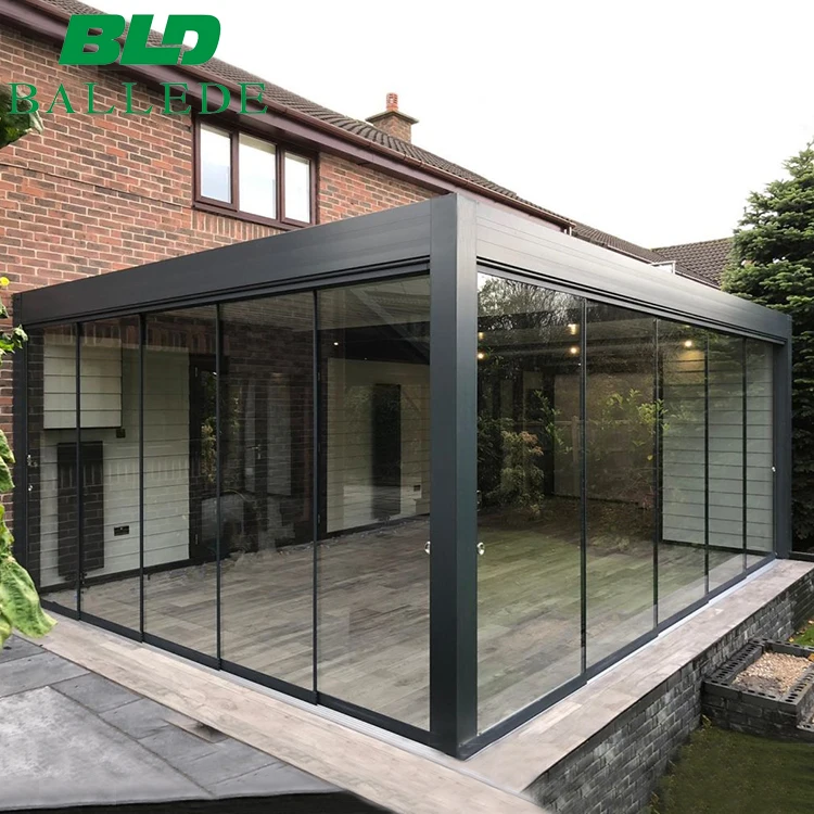 

New design louver roof system automatic aluminium pergola kits, Refer to ral colors swatch or customized colors available