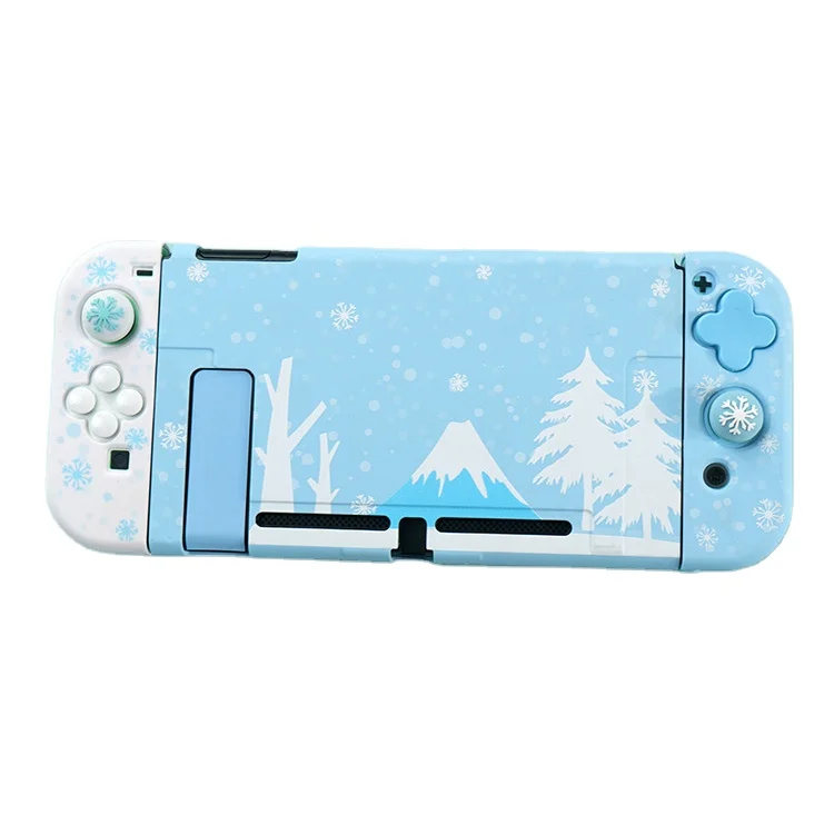 

New PC Grip Cover Case Accessories for Nintendo Switch Anti-Slip Protective Case Cover With Thumb Grips Buttons Set, Picture