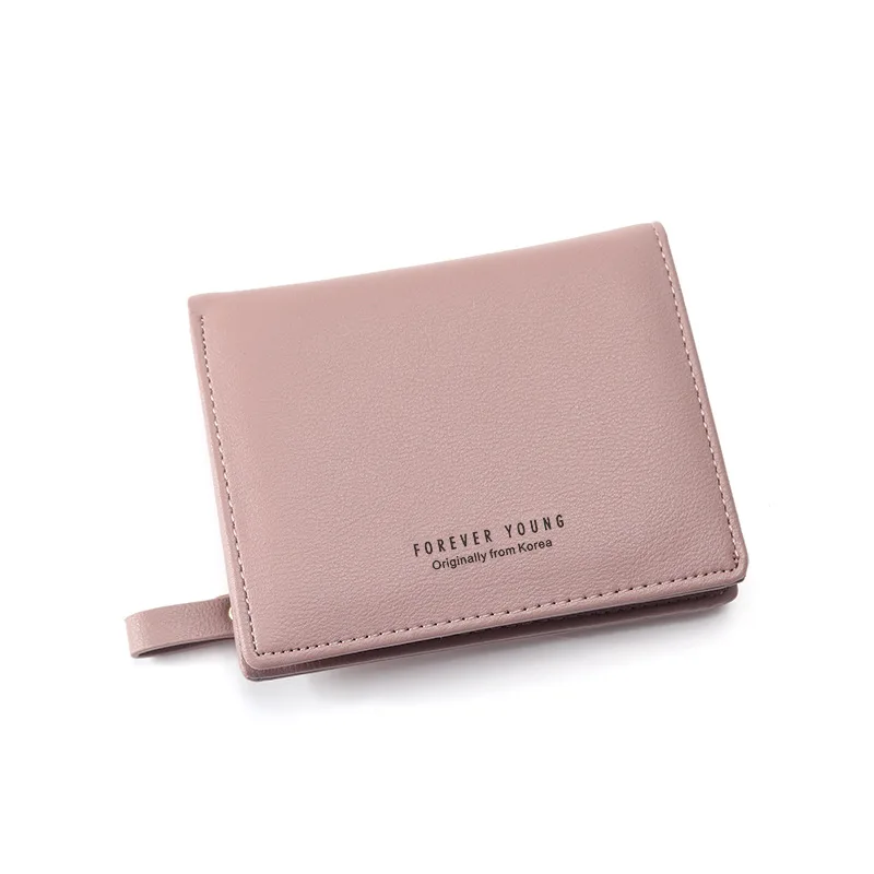 

Fashion Women Small Zipper Slim Short Wallet Leather Coin Purse Card Holder