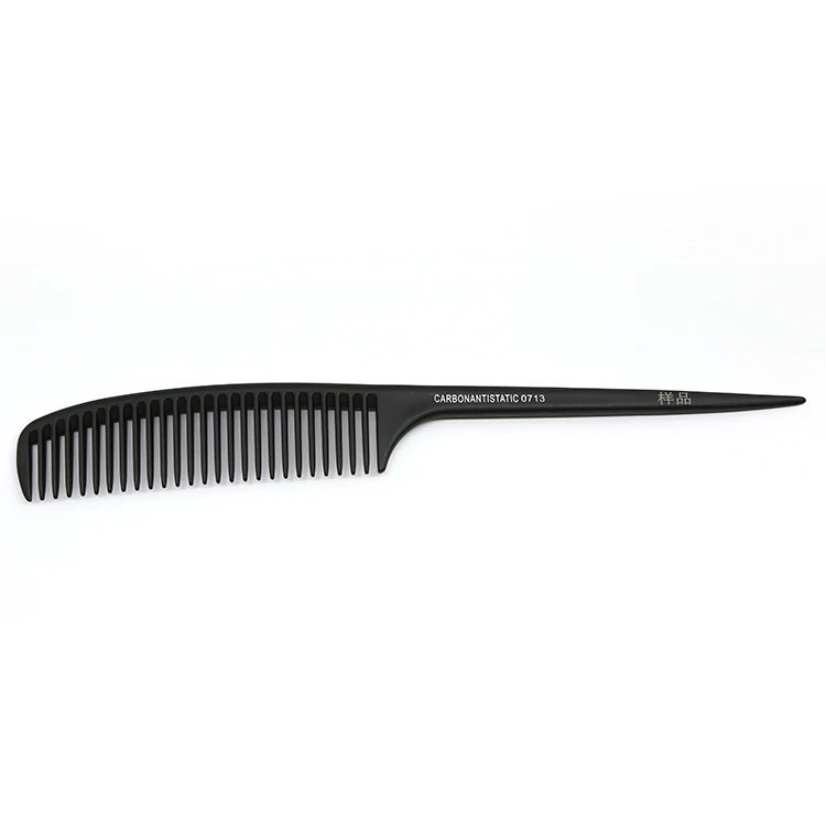 

Carbon Fiber Salon middlenpart comb Hairdressing Comb Heat Resistant Barber comb, White,black,any color customizable