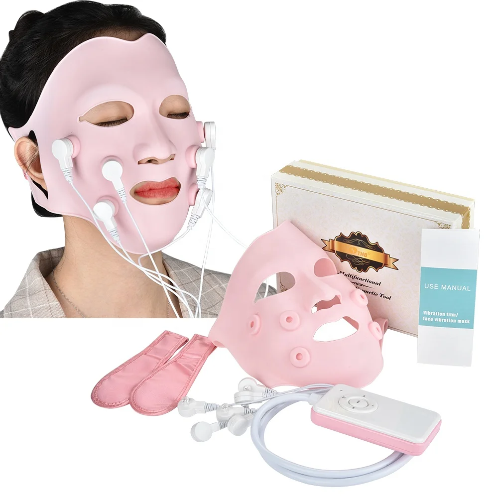 

Wholesale Private Label Korean Electric Silicone High Quality Deep Moisturizing Facial Masks With TENS Controller