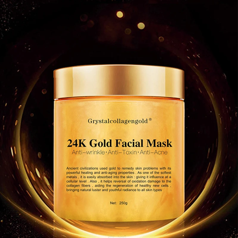 

Lifting Illuminating Revitalizing Reduces Wrinkles Fine Lines Acne Scars 24K Gold Firming Peel Off Mask Exfoliates Blackheads