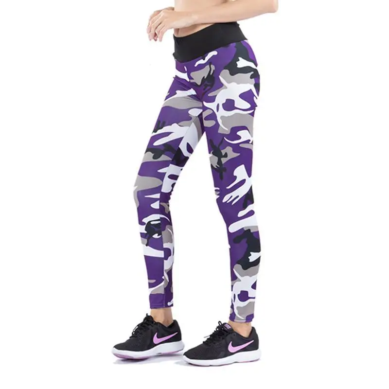 

quick dry new arrival spor tayt sportswear fitness seamless scrunch butt women camouflage high waist yoga pants