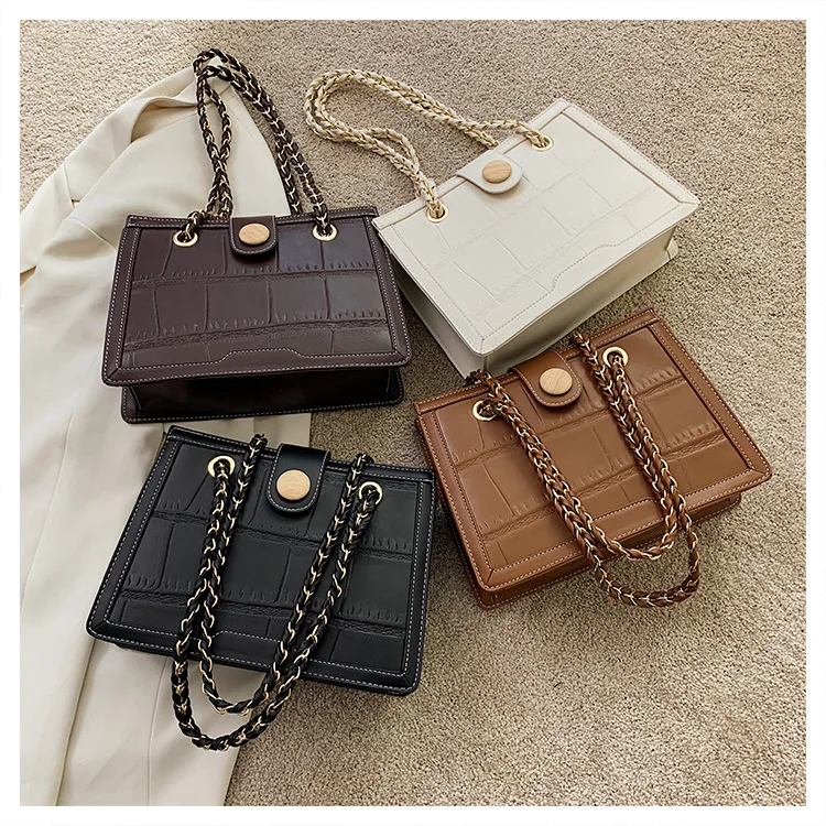 

ST-0693 The New Small Bread Joker Worn Ladies Fashion Qiu Dong Female Chain Trendy Shoulder Bag For Women, Multi color