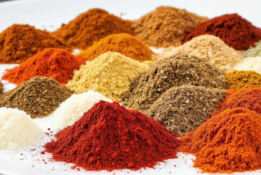 Shelves of Moroccan spices