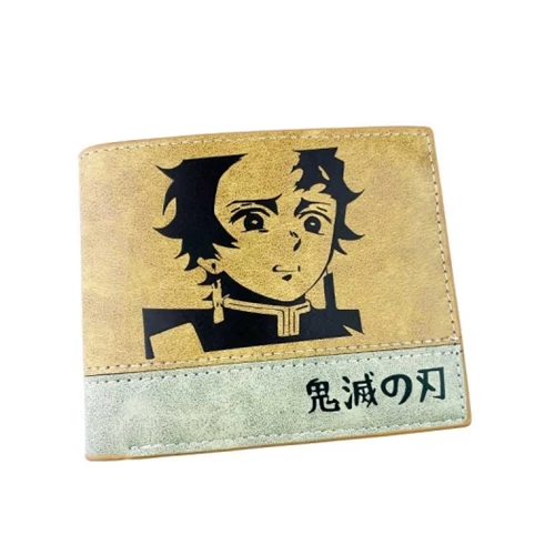 

Leather Coin Purse Demon Slayer Cosplay PU Folding Anime Short Wallet, Mixed color