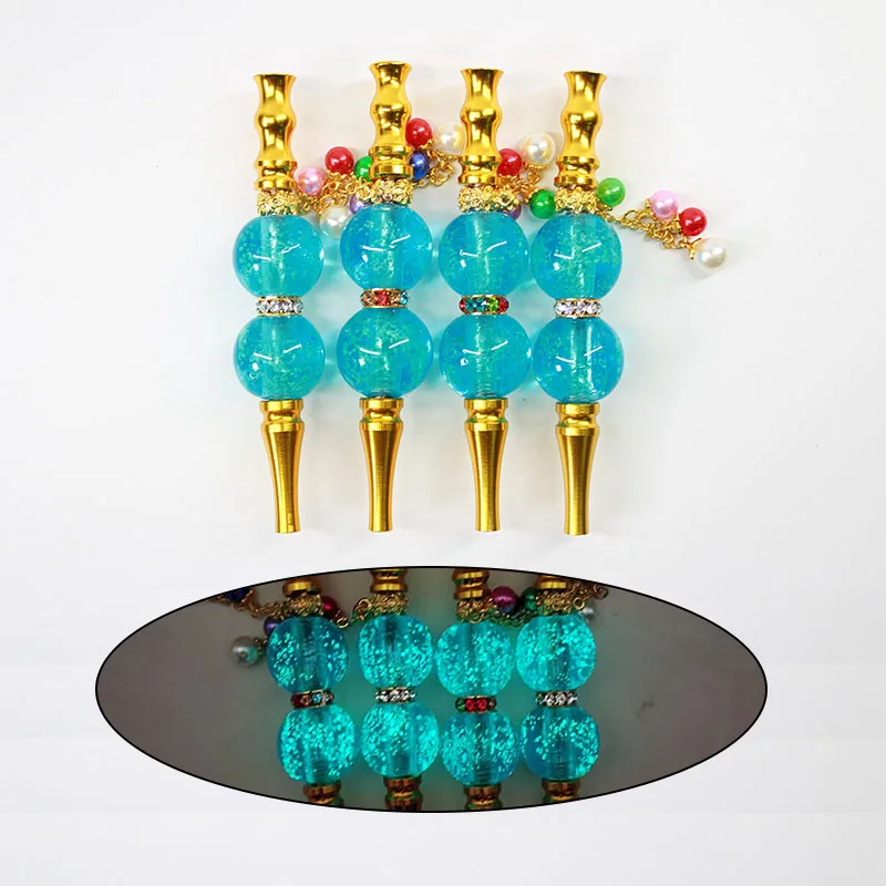 

UKETA hot selling luminous hookah mouthpiece glow in the dark blunt holder