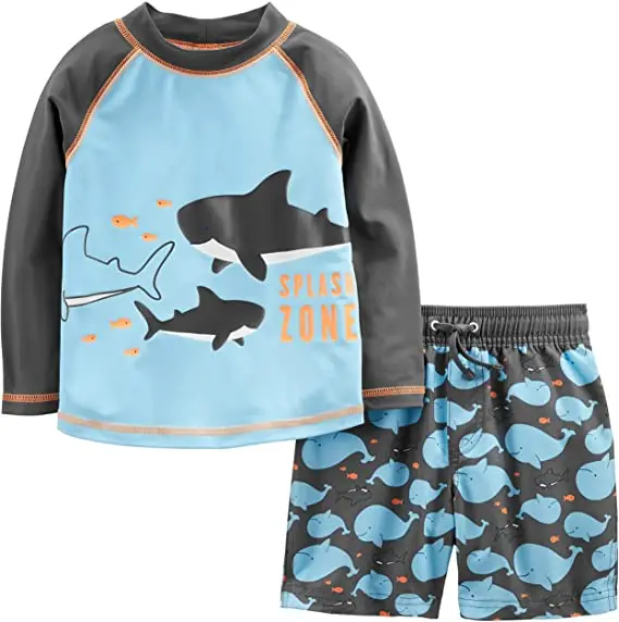 

Toddler 3M-4T Swimsuits Baby Swimsuit Boys Rash Guard Swimwear Kids Sunsuits 3M-4T