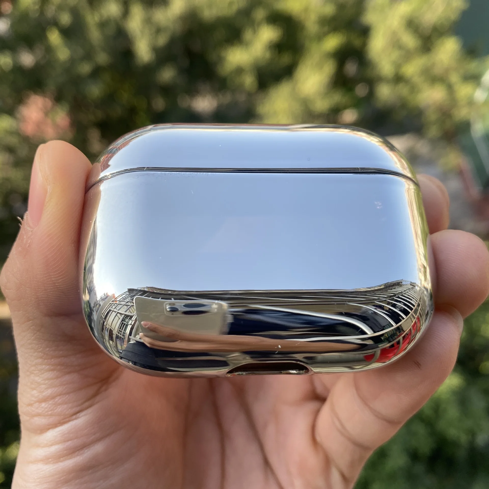 

factory price for airpods pro electroplating hard pc cover case