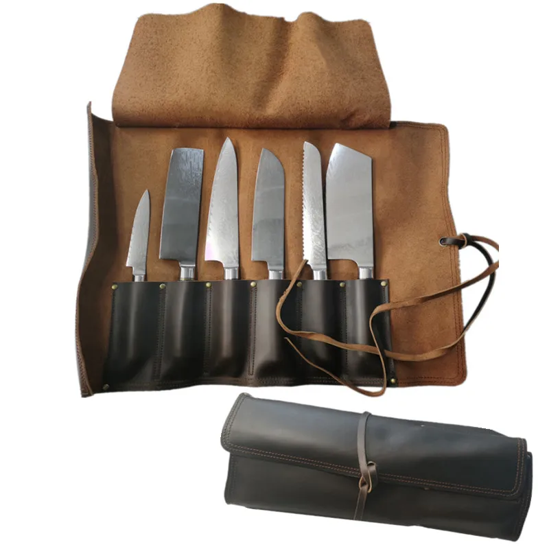 

New utility fish cutter kitchen utensils santoku vg 10 67 layers damascus steel knife set with chefs leather bag from china