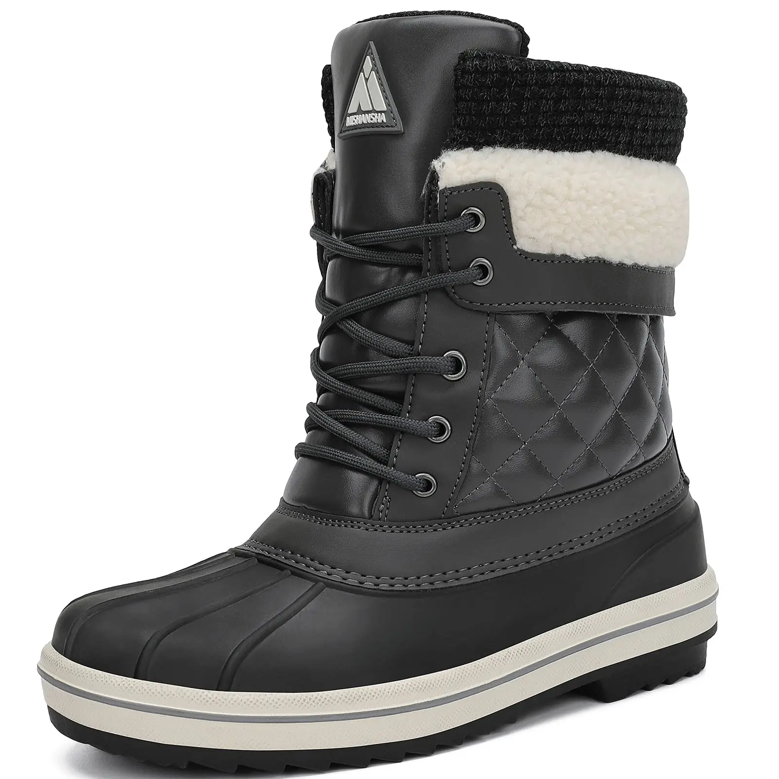 

Unisex High-quality New Arrival Waterproof Snow Boots Trend Adult Boots Ready to Ship, Brown/black/khaki