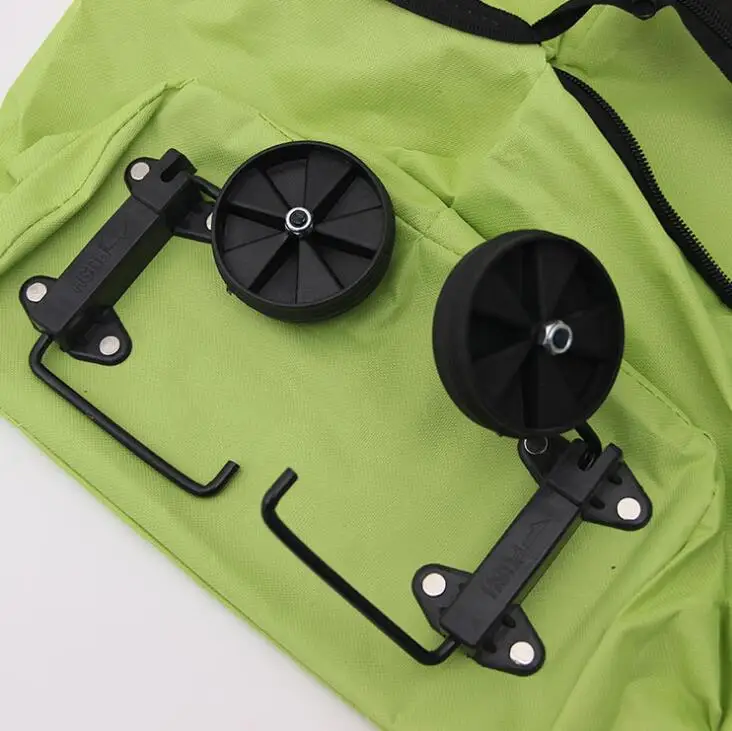 
Encai Folding shopping bag with wheels Wheeled Market Trolley Bag 