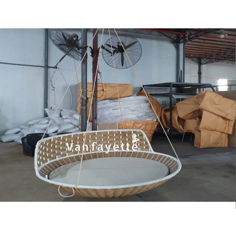 Round Rattan Round Swing Bedrattan Hanging Bed Patio Swing Chair Wicker Furniture Porch Swing