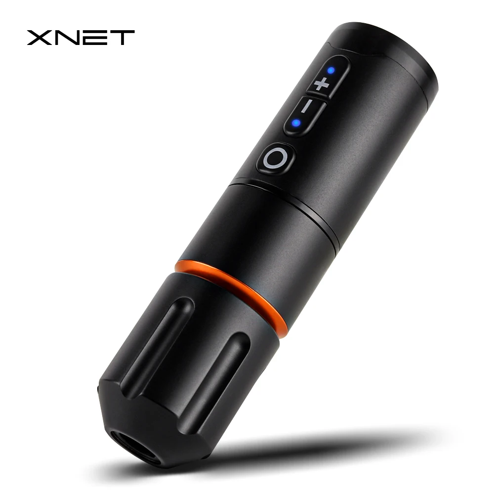 

XNET 1950mah Wireless Battery Tattoo Pen Digital Display Electric Rotary Tattoo Gun Machine, Black,gold,red