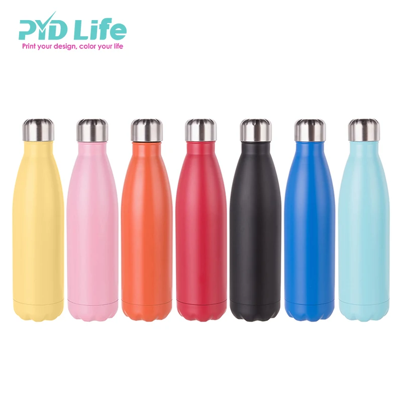 

2021 PYDLife Gym Vacuum Water Bottle Matte Cola Shaped Travel Stainless Steel Water Bottles With Custom Logo