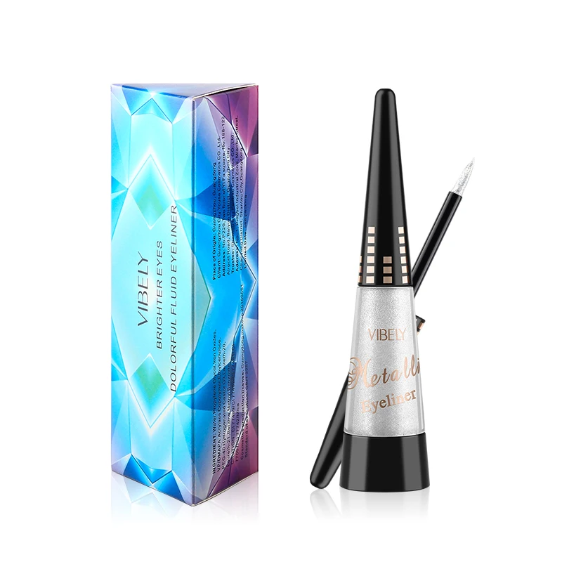 

Eye Makeup Multicolor Fast Dry Waterproof Durable Smooth Natural Metal Color Liquid Eyeliner
