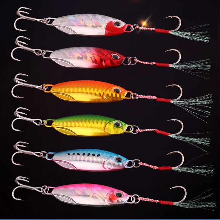 

15g 20g 25g 30g 40g 60g 3D eyes jig metal surfing slow jigging metal fishing lure