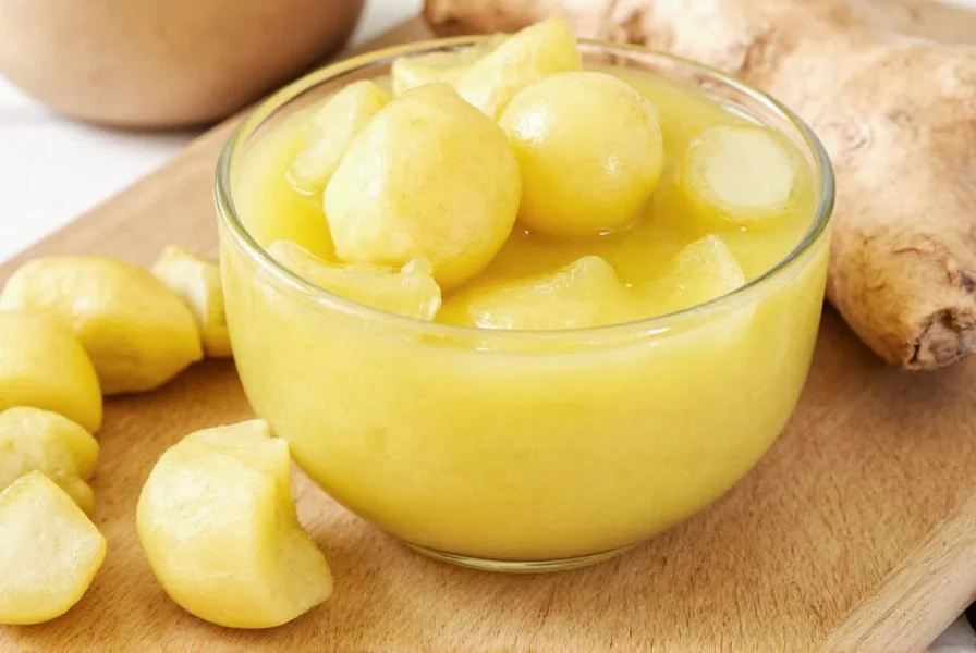 Visual comparison of fresh versus spoiled ginger root