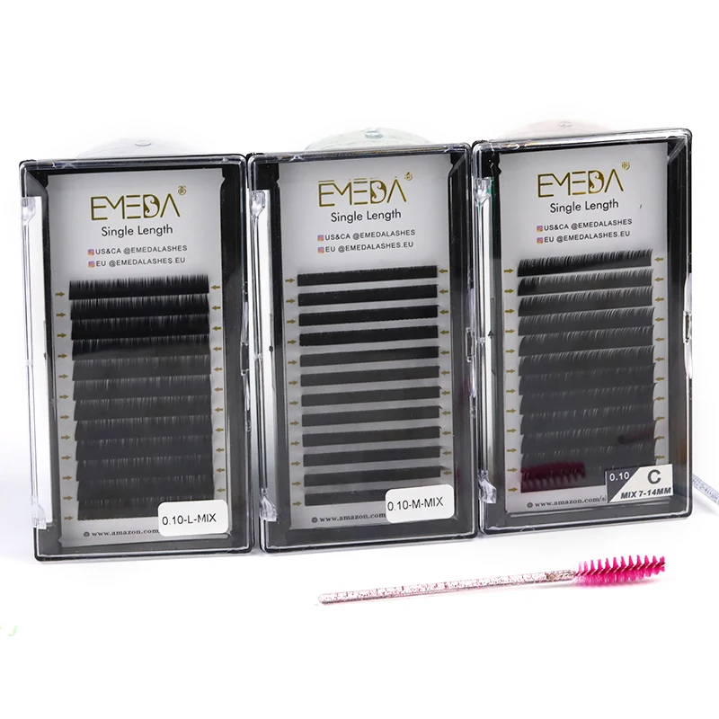 

Emeda wholesale eyelash extension private label supplies 2021, Black