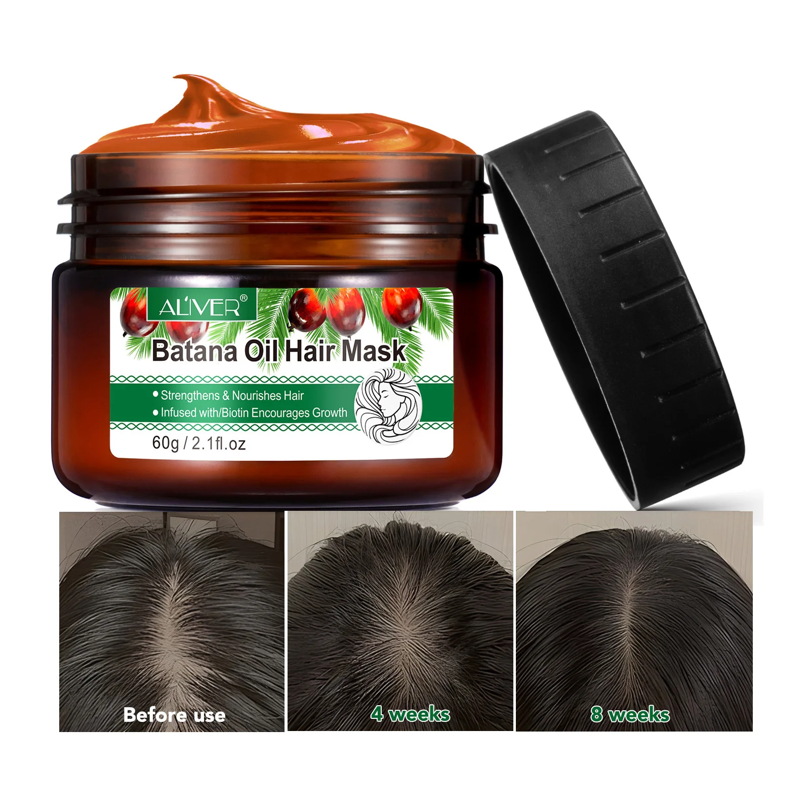 

Wholesale Natural Scalp Care Anti Hair Loss Moisturize Nourishes Batana Oil Hair Butter Mask for Hair Growth with Biotin