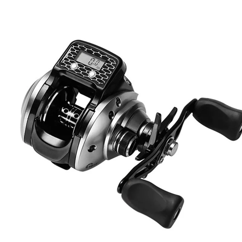 

2022 electronic digital counter 16+1BB high speed baitcasting reel sea fishing reel bait casting reel