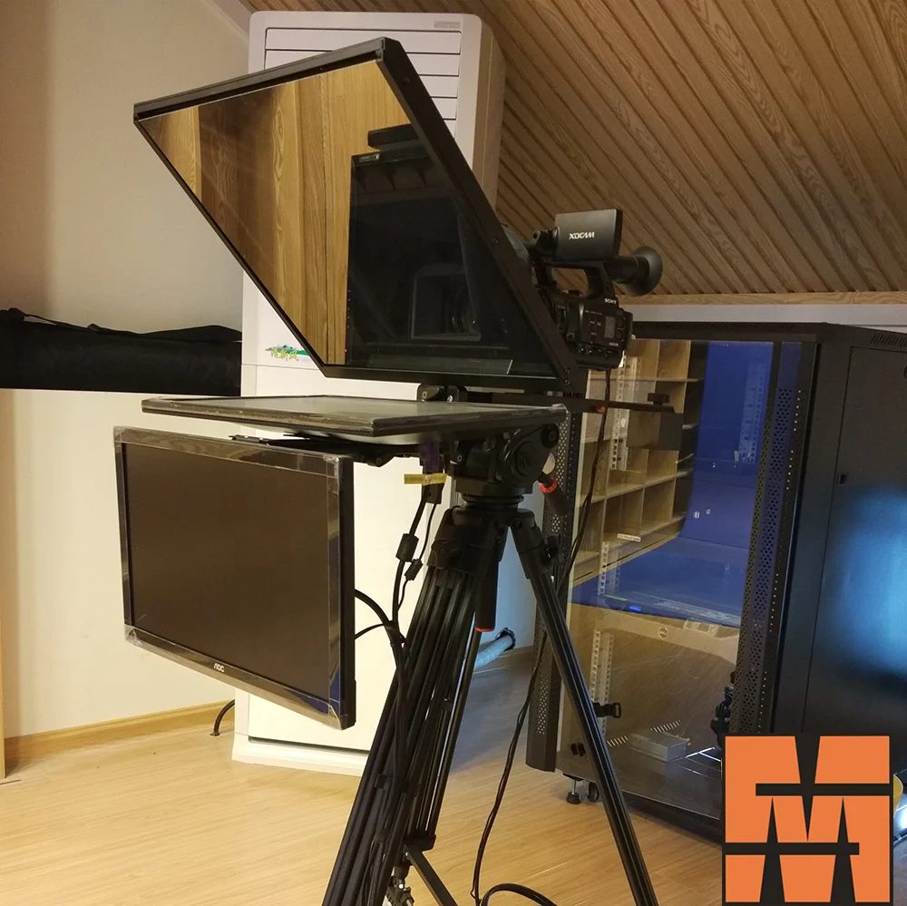 

22 inch professional studio prompter for TV, Black