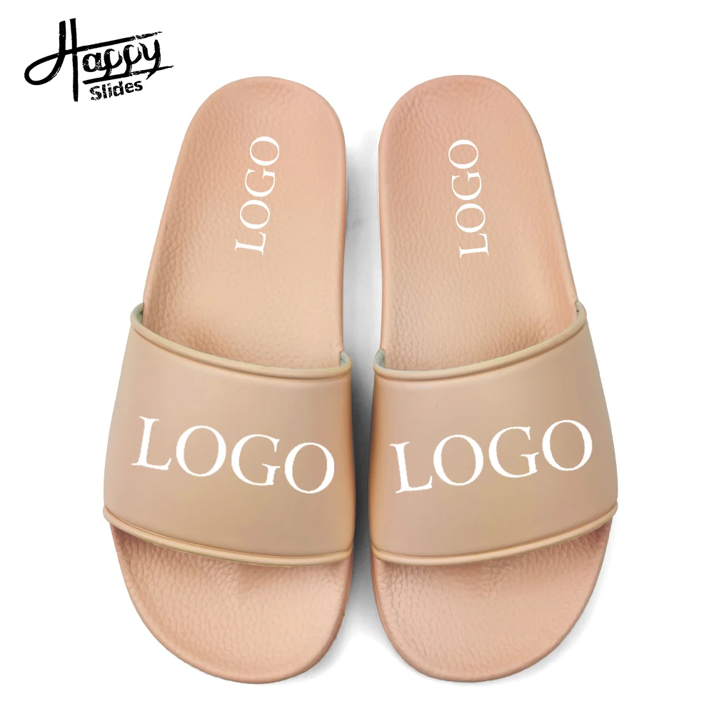 

Happyslides For Your Design Womens Fashion Bone Nude Slides Sandals Blank Slides Footwear