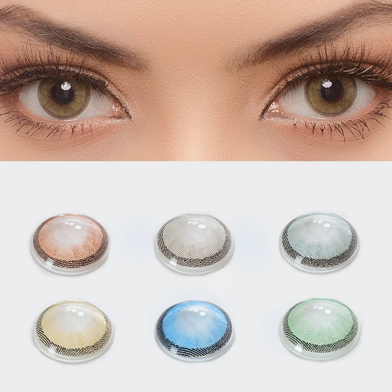 Free Shipping Freshgo Hidrocharme Series Magic Color Contact Lenses with Circle 14.2mm Yearly Cheap Color Contact Lens