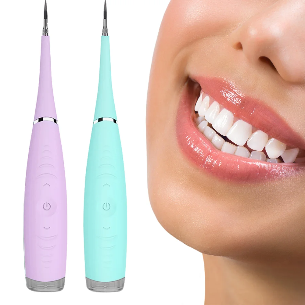 

High Quality Waterproof Ultrasonic Dental Scaler High Frequency Electric Teeth Whitening Tooth Cleaner, Pink , blue