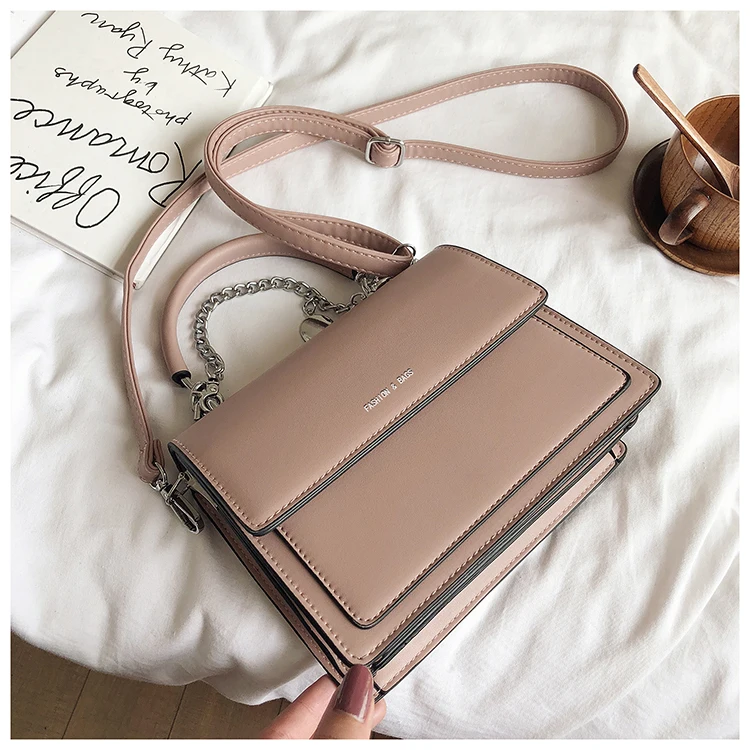 

Fashion Korea Portable Crossbody Handbag PU Leather Lady Shoulder Bolsa Leisure Mujer Elegant Messenger Purses and Handbags, Yellow,green,black,pink,beige