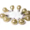 LED Bling Glitter Bulb String Light Decorative Fairy Light Battery Operated for Christmas Festive Decor