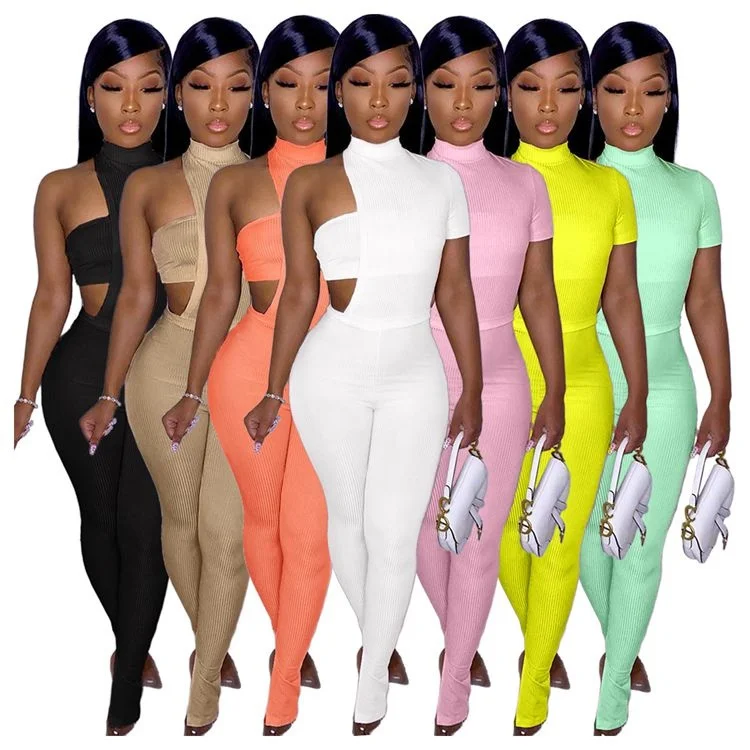 

Summer 2021 Hot Sale New Design 3 Piece Set Women Short Jumpsuit Women's Bodysuits Three Piece Set Outfits Women Clothing