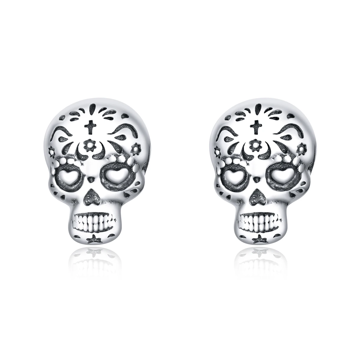 

2020 Fashion cool skull 925 sterling silver stud earring