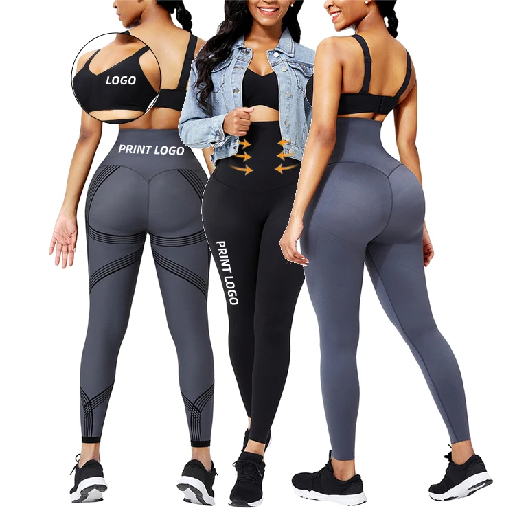 

HOT SALE HEXIN New Arrival 3D Print Yoga Pants Double-Sided Gym Outfit Set For Women Yoga Pants Gym Sets