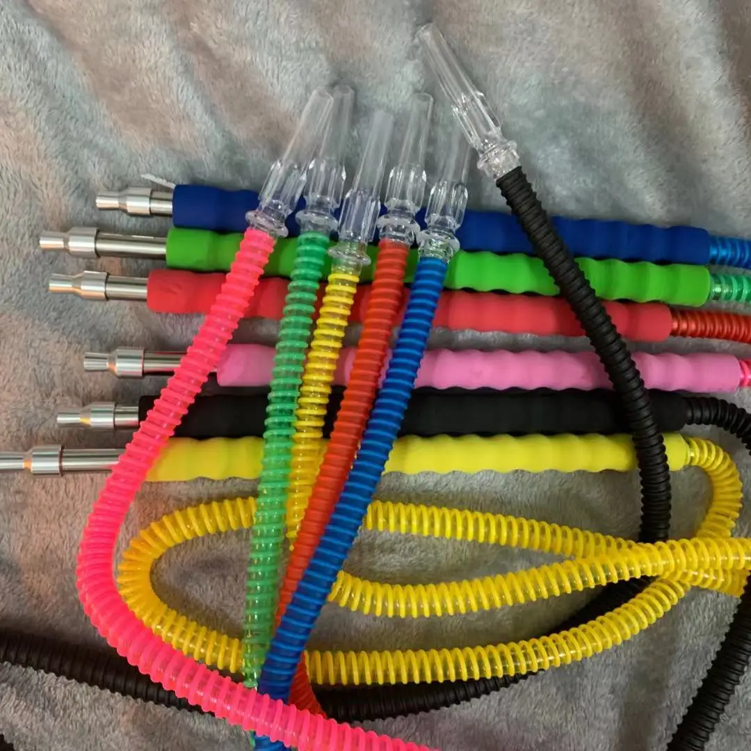 

Fast Delivery and High Quality Silicone hose aluminum hookah hose, Colorful