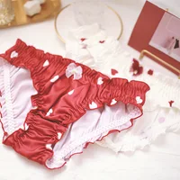 

Red Purple stripe printed quick dry high quality ladies panties underwear