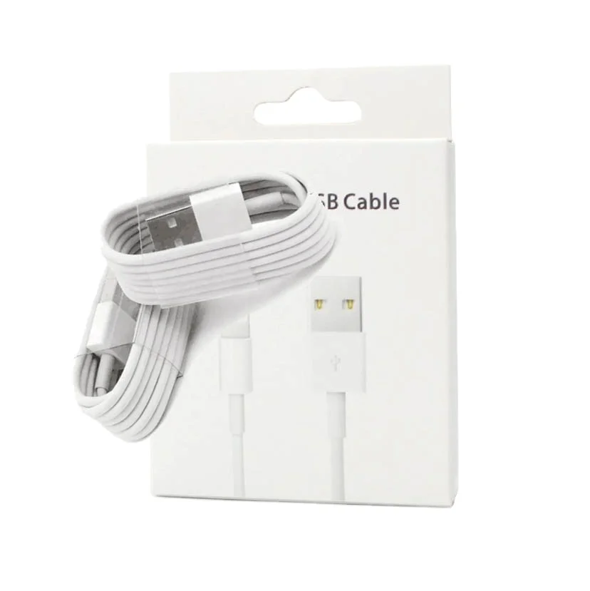 

mobile phone usb data cable for apple charger iphone usb cable, White