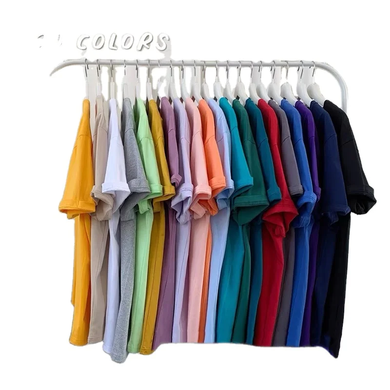 

MT-15 Summer solid color men's short-sleeved loose T-shirt wholesale