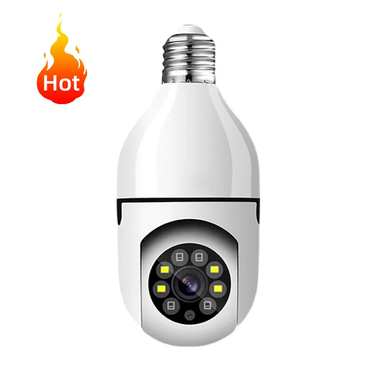 

night vision security camera in light bulb camera 360 degree