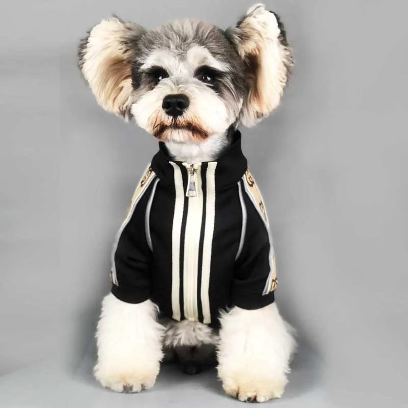 

New luxury pet dog clothes fashion brand fleece clothing jacket for pets
