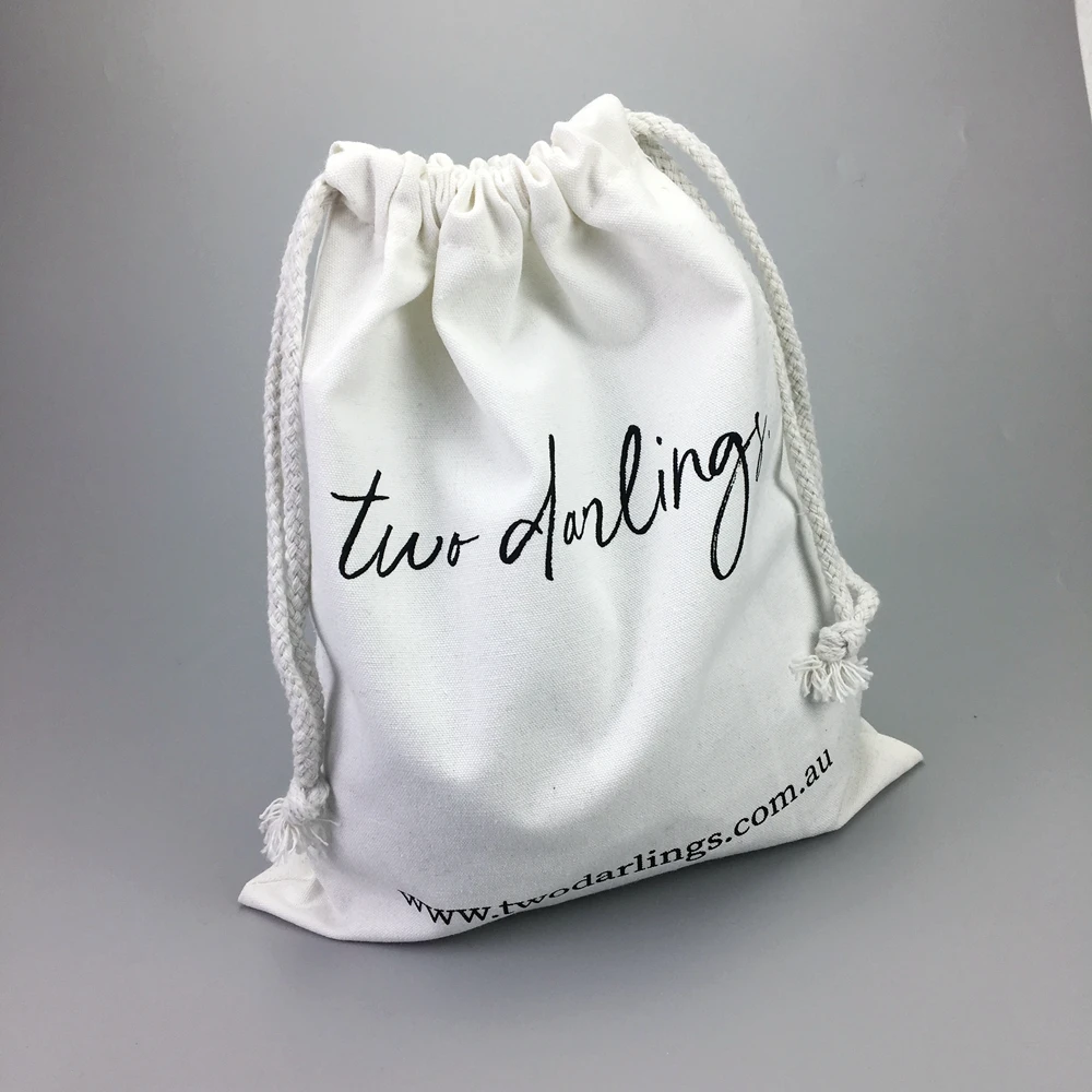 

Top quality Lightweight durable Organic Cotton Muslin Dust Bag With Draw String