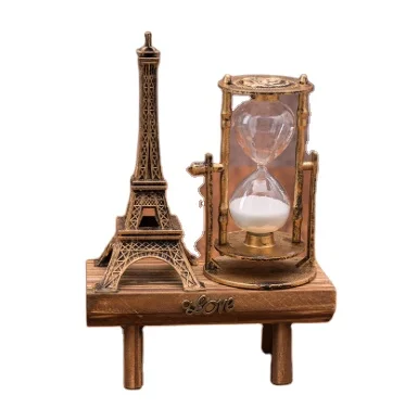 

The best-selling creative retro tower hourglass decoration simple modern home study wooden hourglass decoration, Colors can be customize