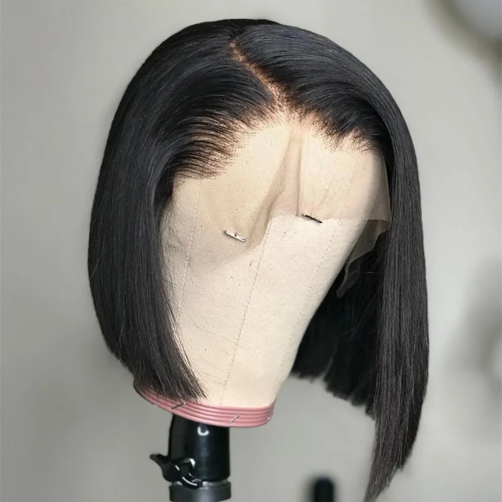 

Bob Cut Wigs 100 Human Hair,13*4 Lace Front Bob Wig, 100% human hair short bob cut lace front wig