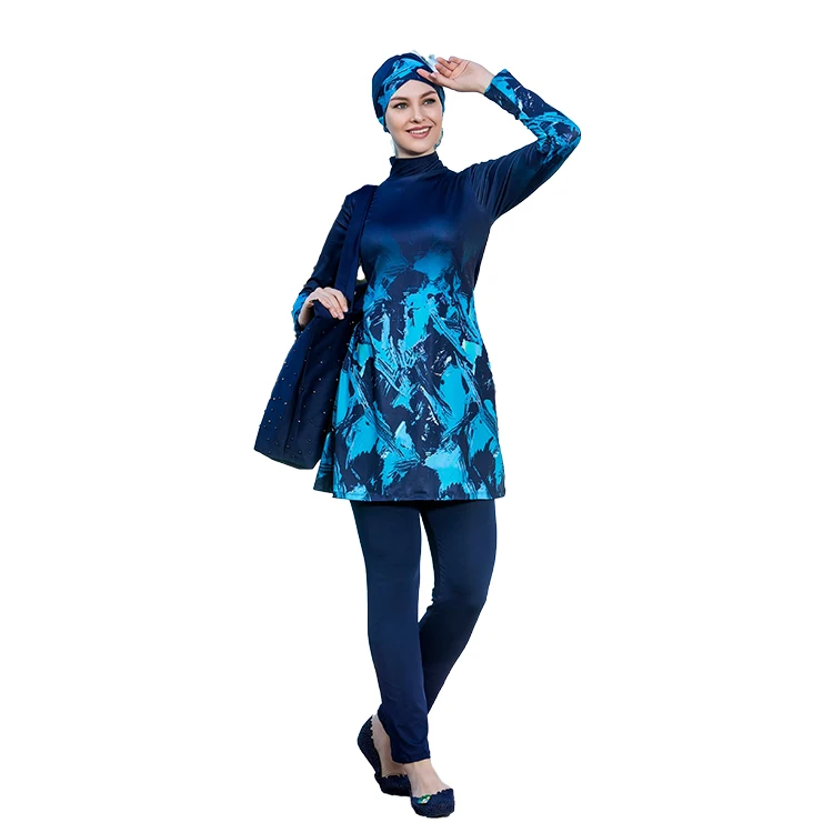 

MOTIVE FORCE Customizable Printing Islamic Swimsuit Hijab Swimsuit For Muslim Woman