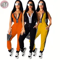 

9081517 queenmoen best seller 2019 autumn fashion casual solid splice outdoor sport women two piece pants set