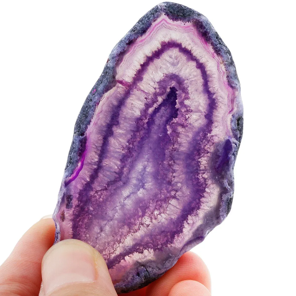 五颜六色的抛光薄玛瑙切片吊坠与钻孔珠宝,项链和手镯,包,风魅力